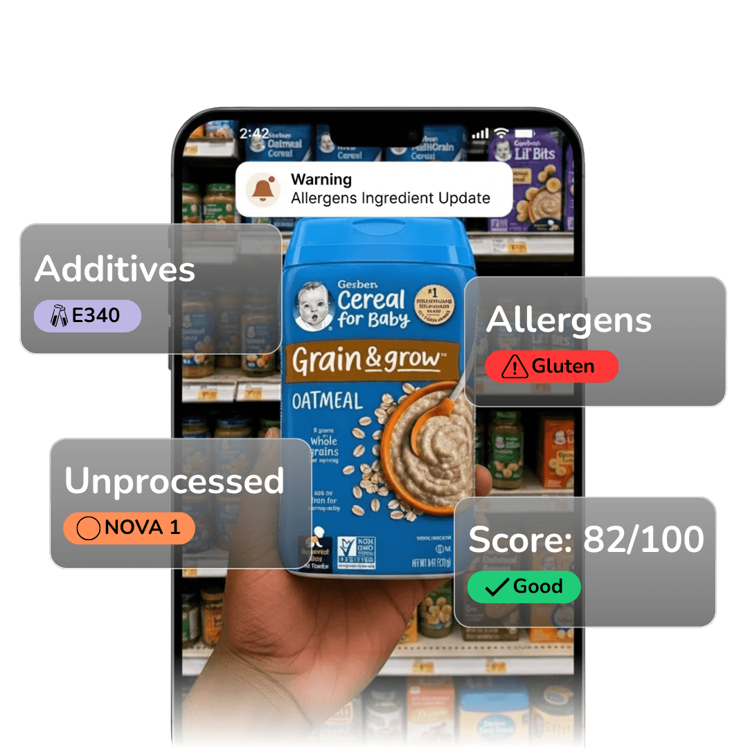 Totsy app scanning a product in store